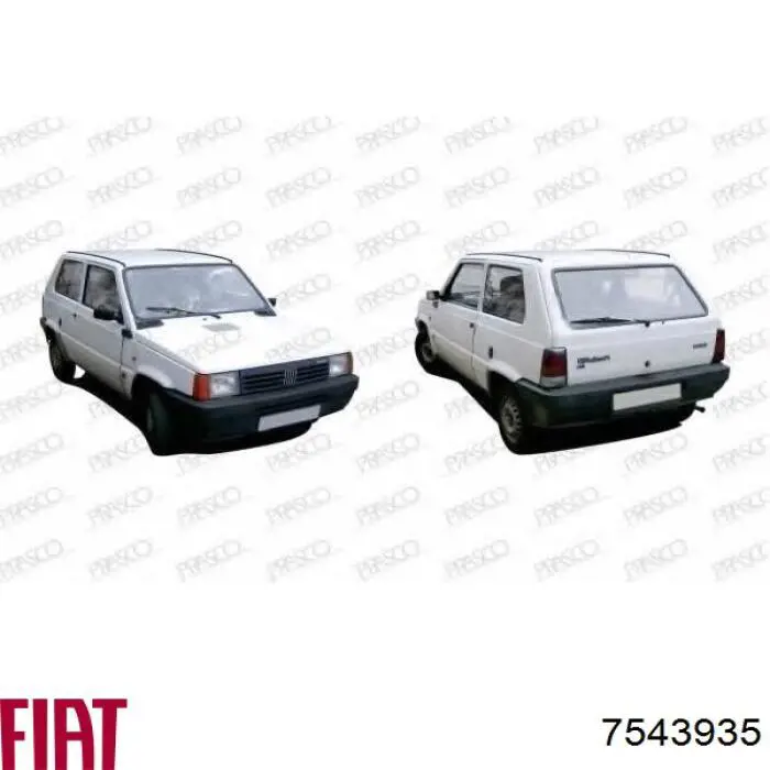 7543935 Fiat/Alfa/Lancia решітка радіатора