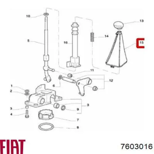  7603016 Fiat/Alfa/Lancia