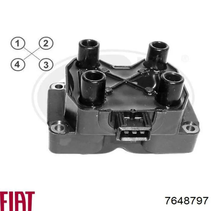 Котушка запалювання 7648797 Fiat/Alfa/Lancia