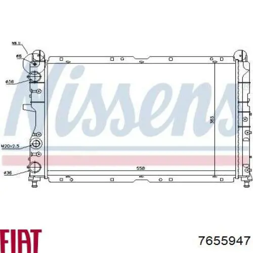 Радіатор основний Fiat/Alfa/Lancia 7655947 ціна, від 44.38 USD