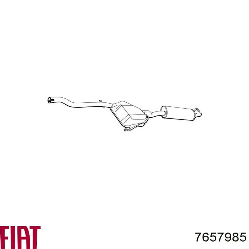 Глушник, середня і задня частина Fiat/Alfa/Lancia 7657985 ціна, від 79.79 USD