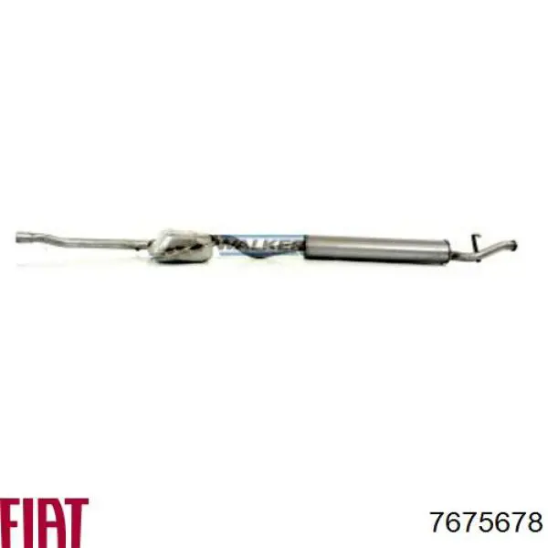 7675678 Fiat/Alfa/Lancia Глушник, середня і задня частина