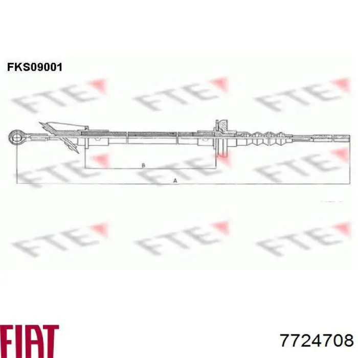 Трос зчеплення 7724708 Fiat/Alfa/Lancia