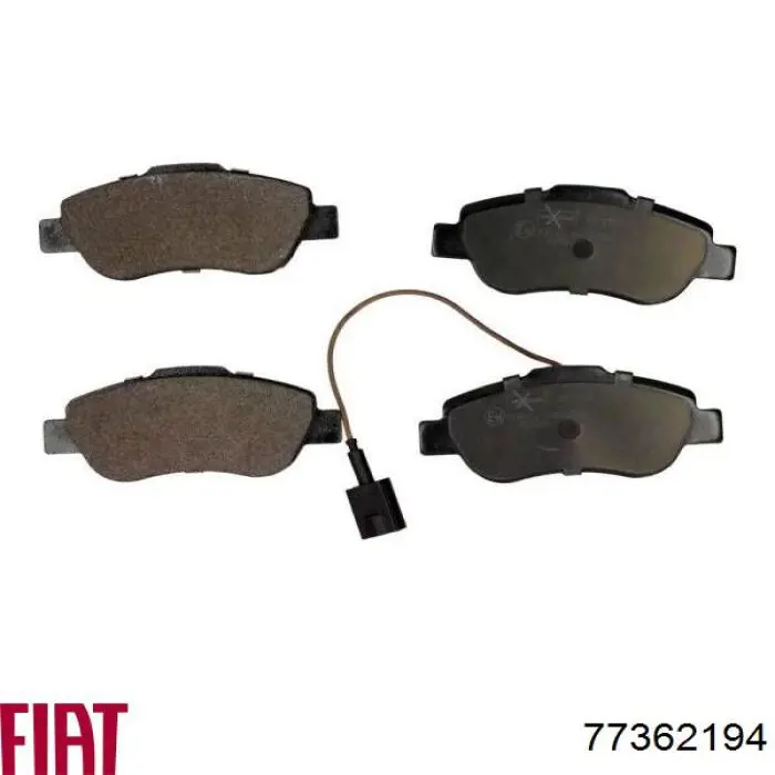 Гальмівні колодки Fiat/Alfa/Lancia 77362194 ціна, від 17.82 USD