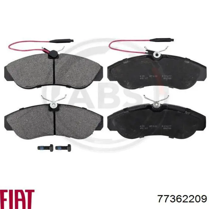 Купити 77362209 Fiat/Alfa/Lancia Колодки гальмівні передні, дискові