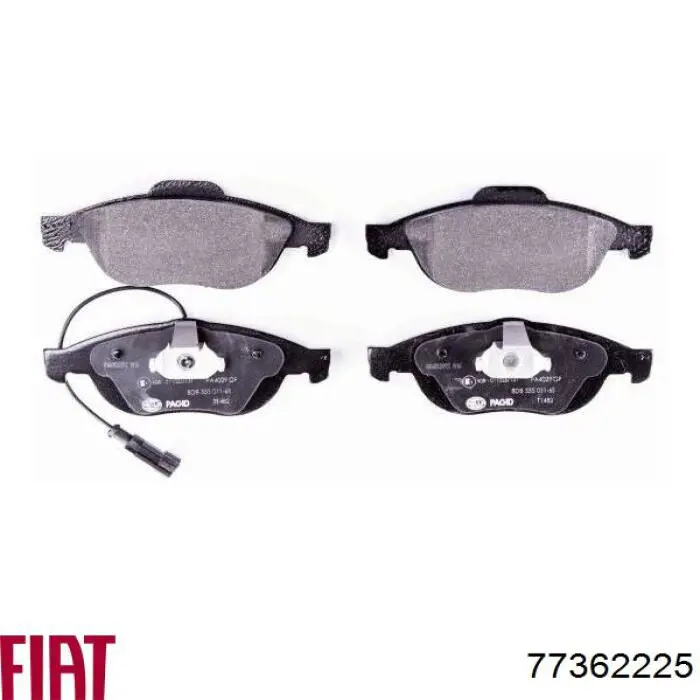 Гальмівні колодки Fiat/Alfa/Lancia 77362225 ціна, від 30.68 USD