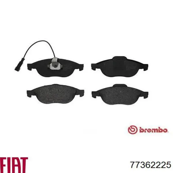 Купити 77362225 Fiat/Alfa/Lancia Колодки гальмівні передні, дискові