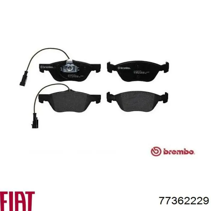 Передні тормозні колодки 77362229 Fiat/Alfa/Lancia