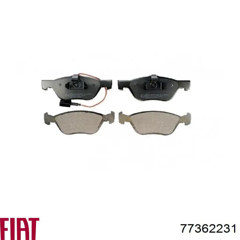 Гальмівні колодки Fiat/Alfa/Lancia 77362231 ціна, від 34.28 USD