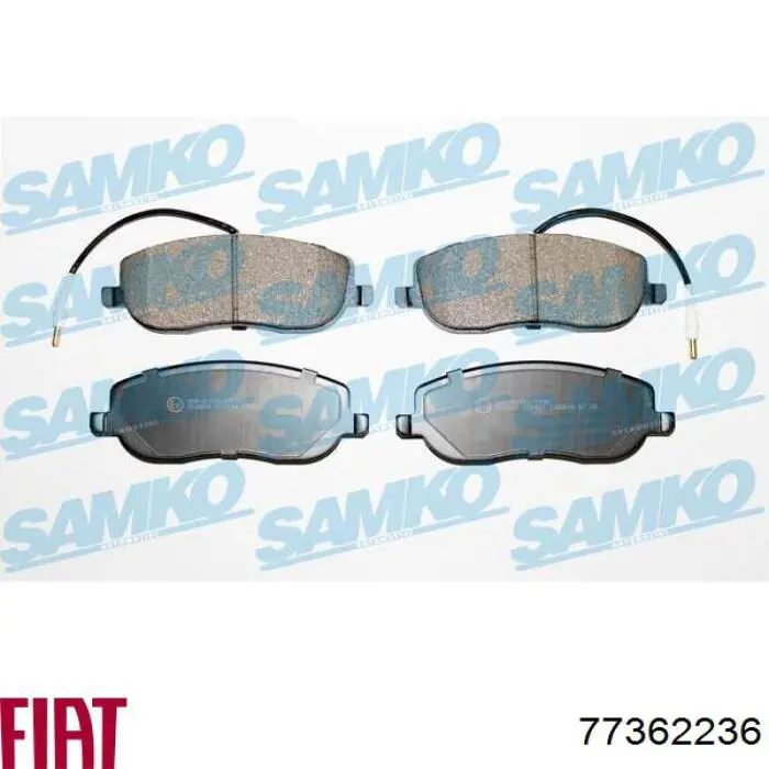 Гальмівні колодки Fiat/Alfa/Lancia 77362236 ціна, від 20.87 USD