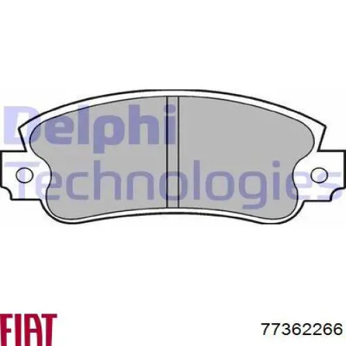 Гальмівні колодки Fiat/Alfa/Lancia 77362266 ціна, від 12.52 USD