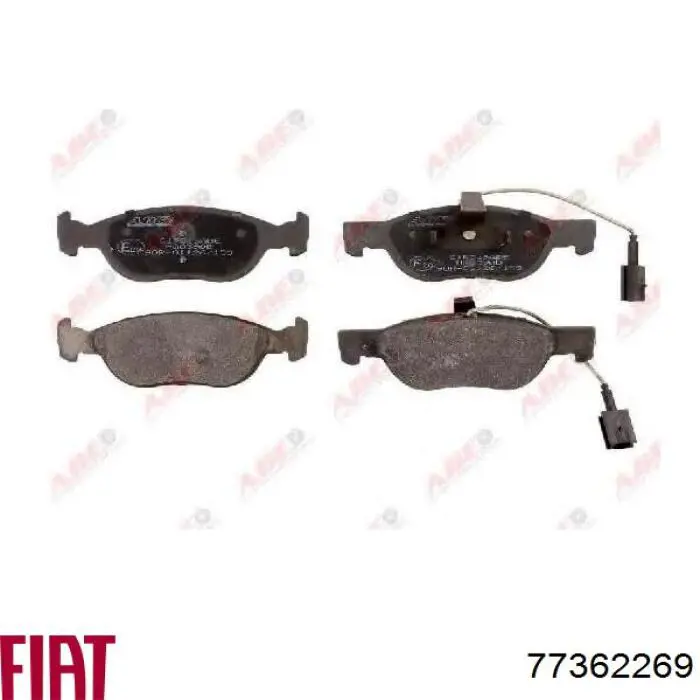 Передні тормозні колодки 77362269 Fiat/Alfa/Lancia