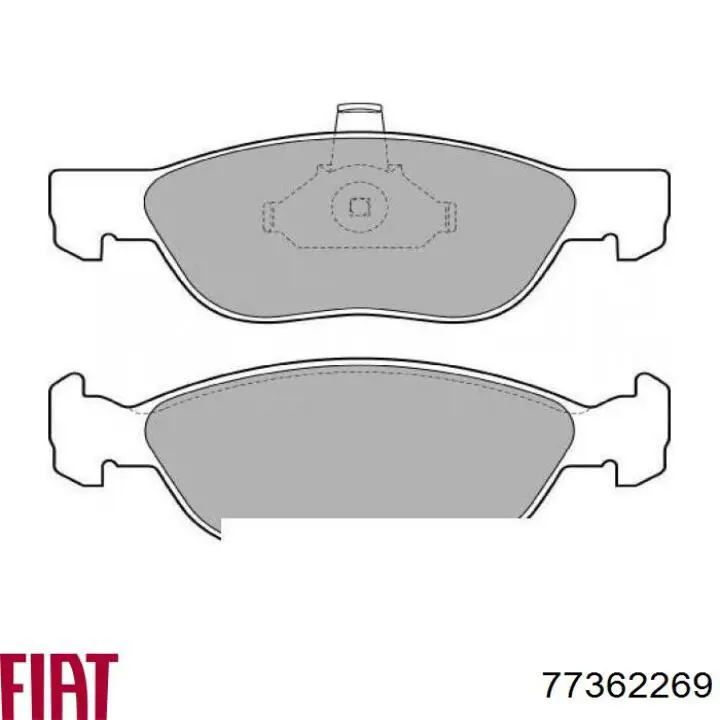 77362269 Fiat/Alfa/Lancia Передні гальмівні колодки