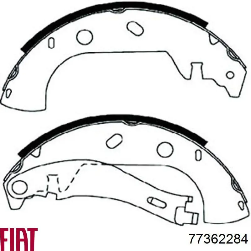 Купити 77362284 Fiat/Alfa/Lancia Колодки гальмові задні, барабанні