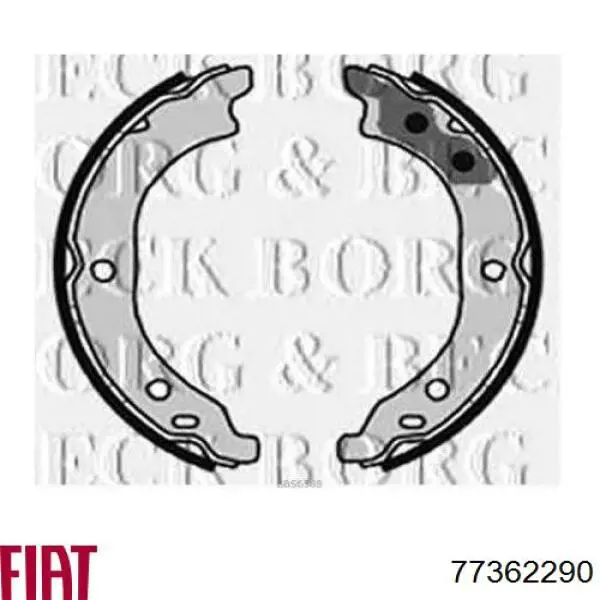 77362290 Fiat/Alfa/Lancia Гальмівні колодки ручника