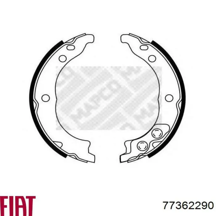 Колодки ручника / стоянкового гальма Fiat/Alfa/Lancia 77362290 ціна, від 15.47 USD