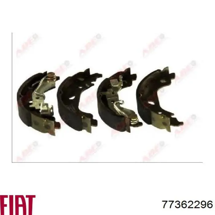 77362296 Fiat/Alfa/Lancia Колодки гальмівні задні, барабанні