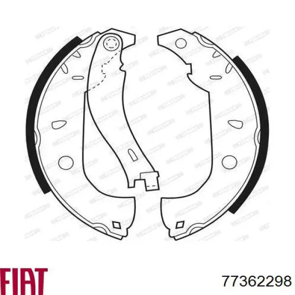Купити 77362298 Fiat/Alfa/Lancia Колодки гальмові задні, барабанні