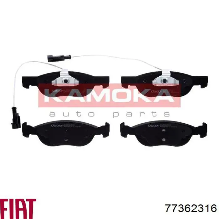 Купити 77362316 Fiat/Alfa/Lancia Колодки гальмівні передні, дискові
