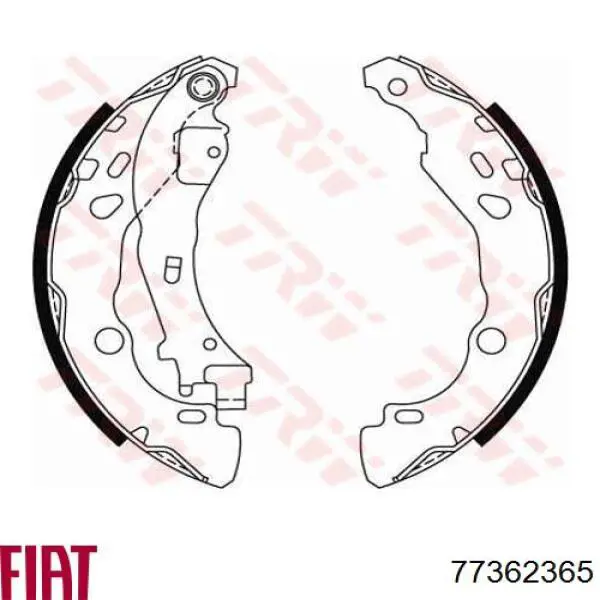 Колодки гальмові задні, барабанні 77362365 Fiat/Alfa/Lancia