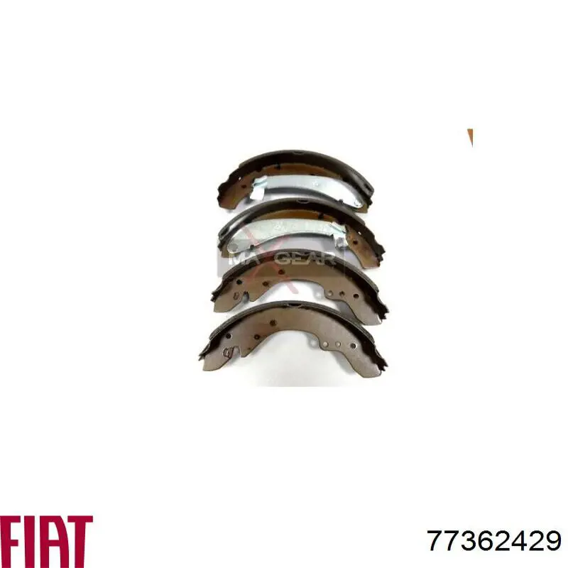 Колодки гальмові задні, барабанні Fiat/Alfa/Lancia 77362429 ціна, від 30.13 USD