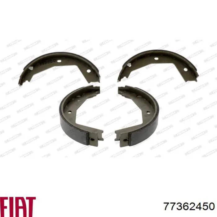 Колодки ручника / стоянкового гальма Fiat/Alfa/Lancia 77362450 ціна, від 29.43 USD