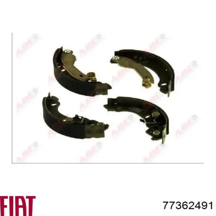 Купити 77362491 Fiat/Alfa/Lancia Колодки гальмівні задні барабанні, в зборі з циліндруми, комплект