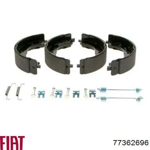 Колодки ручника / стоянкового гальма Fiat/Alfa/Lancia 77362696 ціна, від 18.23 USD