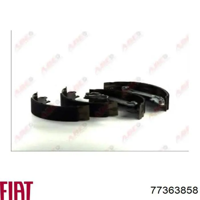 77363858 Fiat/Alfa/Lancia Колодки гальмівні задні, барабанні