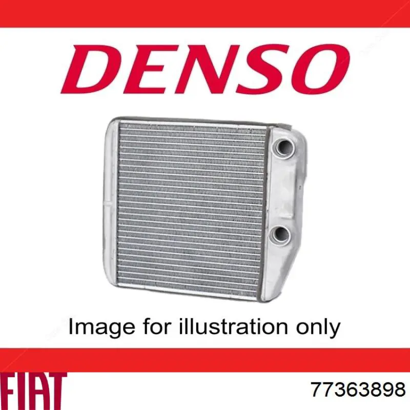 Радіатор пічки 77363898 Fiat/Alfa/Lancia