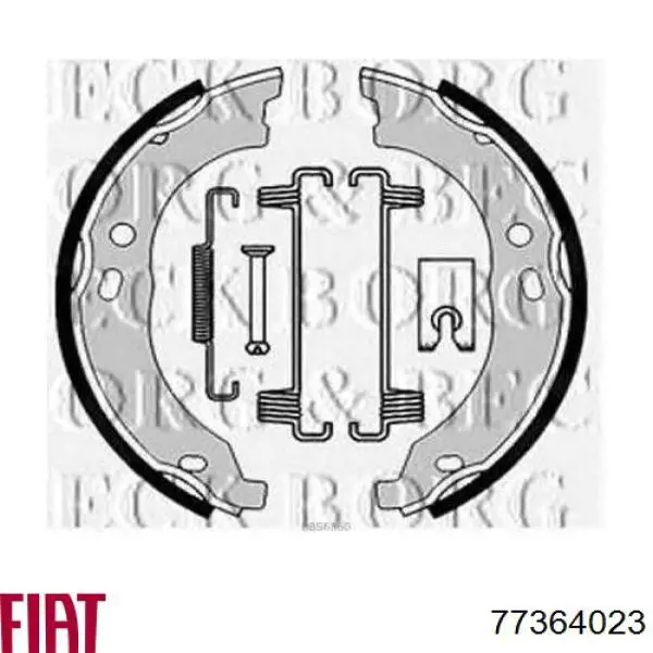 Колодки ручника / стоянкового гальма Fiat/Alfa/Lancia 77364023 ціна, від 20.95 USD
