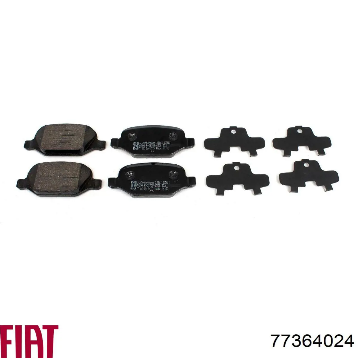 Задні гальмівні колодки 77364024 Fiat/Alfa/Lancia