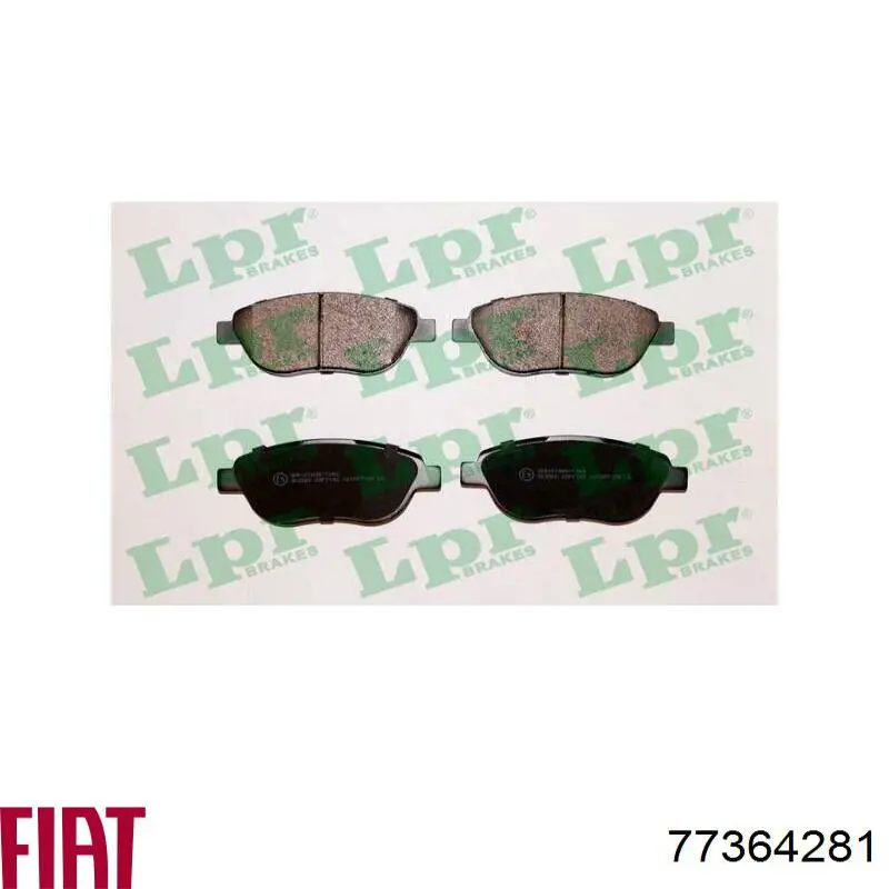 Гальмівні колодки Fiat/Alfa/Lancia 77364281 ціна, від 19.02 USD