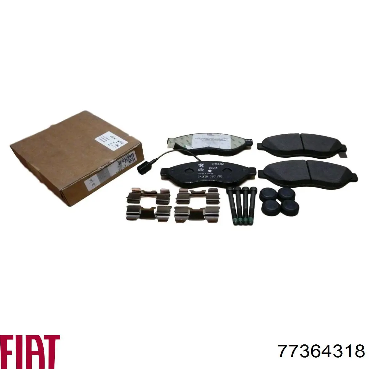 Гальмівні колодки Fiat/Alfa/Lancia 77364318 ціна, від 35.64 USD