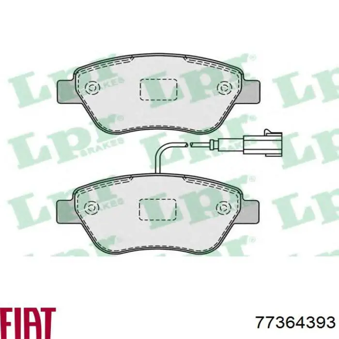 Передні тормозні колодки 77364393 Fiat/Alfa/Lancia