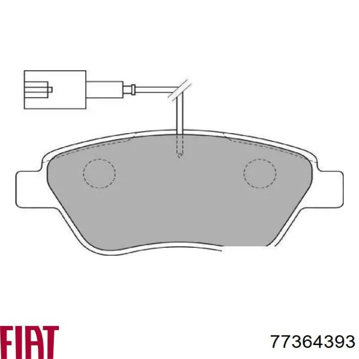 Тормозні колодки Fiat/Alfa/Lancia 77364393
