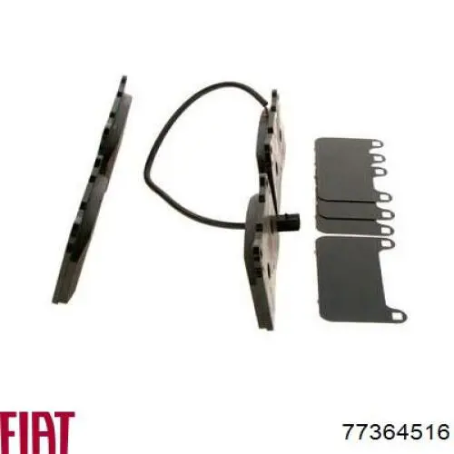Гальмівні колодки Fiat/Alfa/Lancia 77364516 ціна, від 37.53 USD