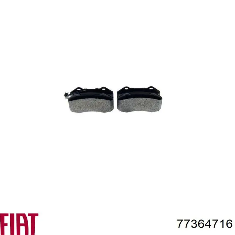 Гальмівні колодки Fiat/Alfa/Lancia 77364716 ціна, від 30.79 USD