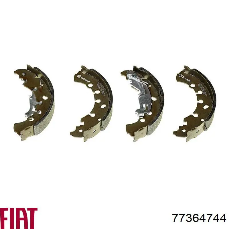 77364744 Fiat/Alfa/Lancia Колодки гальмівні задні, барабанні