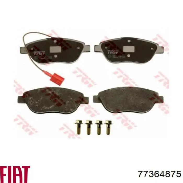 Гальмівні колодки Fiat/Alfa/Lancia 77364875 ціна, від 17.76 USD