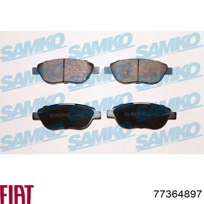 Купити 77364897 Fiat/Alfa/Lancia Колодки гальмівні передні, дискові