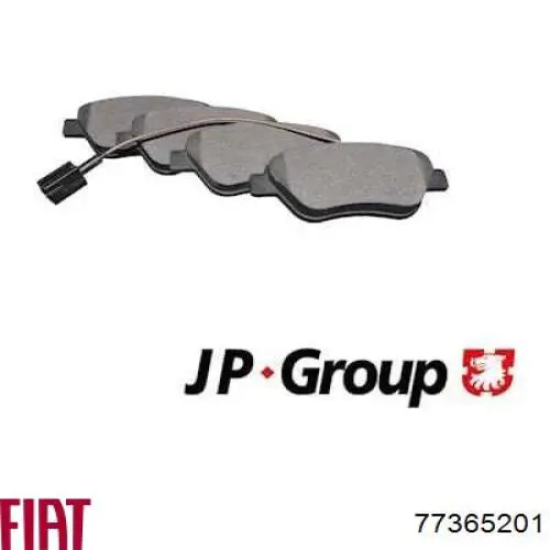 77365201 Fiat/Alfa/Lancia Передні гальмівні колодки