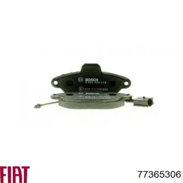 Купити 77365306 Fiat/Alfa/Lancia Колодки гальмівні передні, дискові