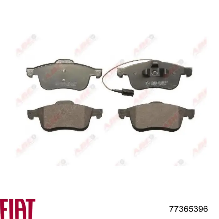 Купити 77365396 Fiat/Alfa/Lancia Колодки гальмівні передні, дискові