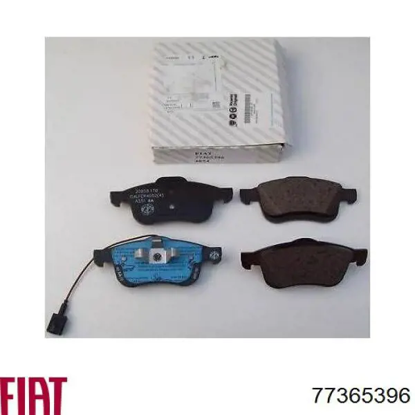 Передні тормозні колодки 77365396 Fiat/Alfa/Lancia