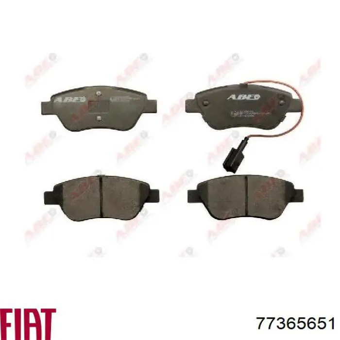 Тормозні колодки Fiat/Alfa/Lancia 77365651