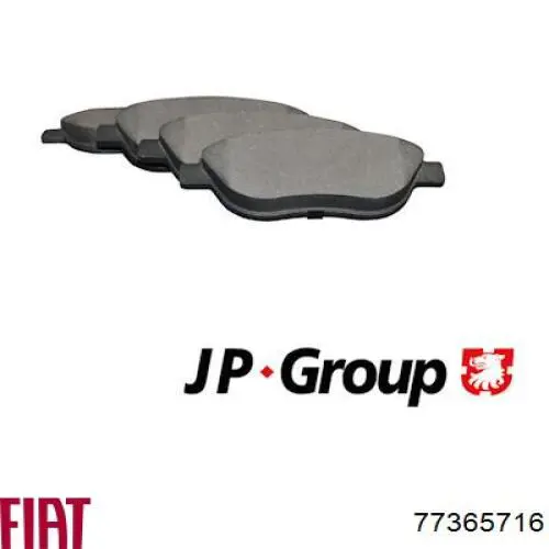 Купити 77365716 Fiat/Alfa/Lancia Колодки гальмівні передні, дискові