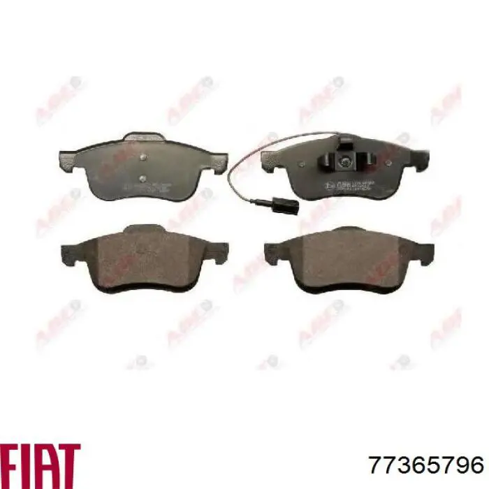 Купити 77365796 Fiat/Alfa/Lancia Колодки гальмівні передні, дискові