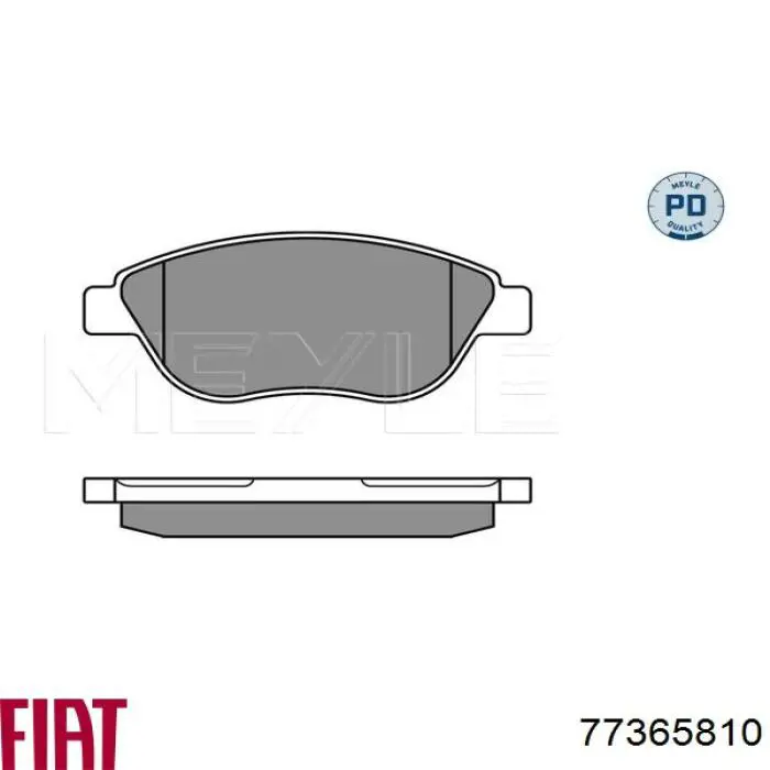 Купити 77365810 Fiat/Alfa/Lancia Колодки гальмівні передні, дискові