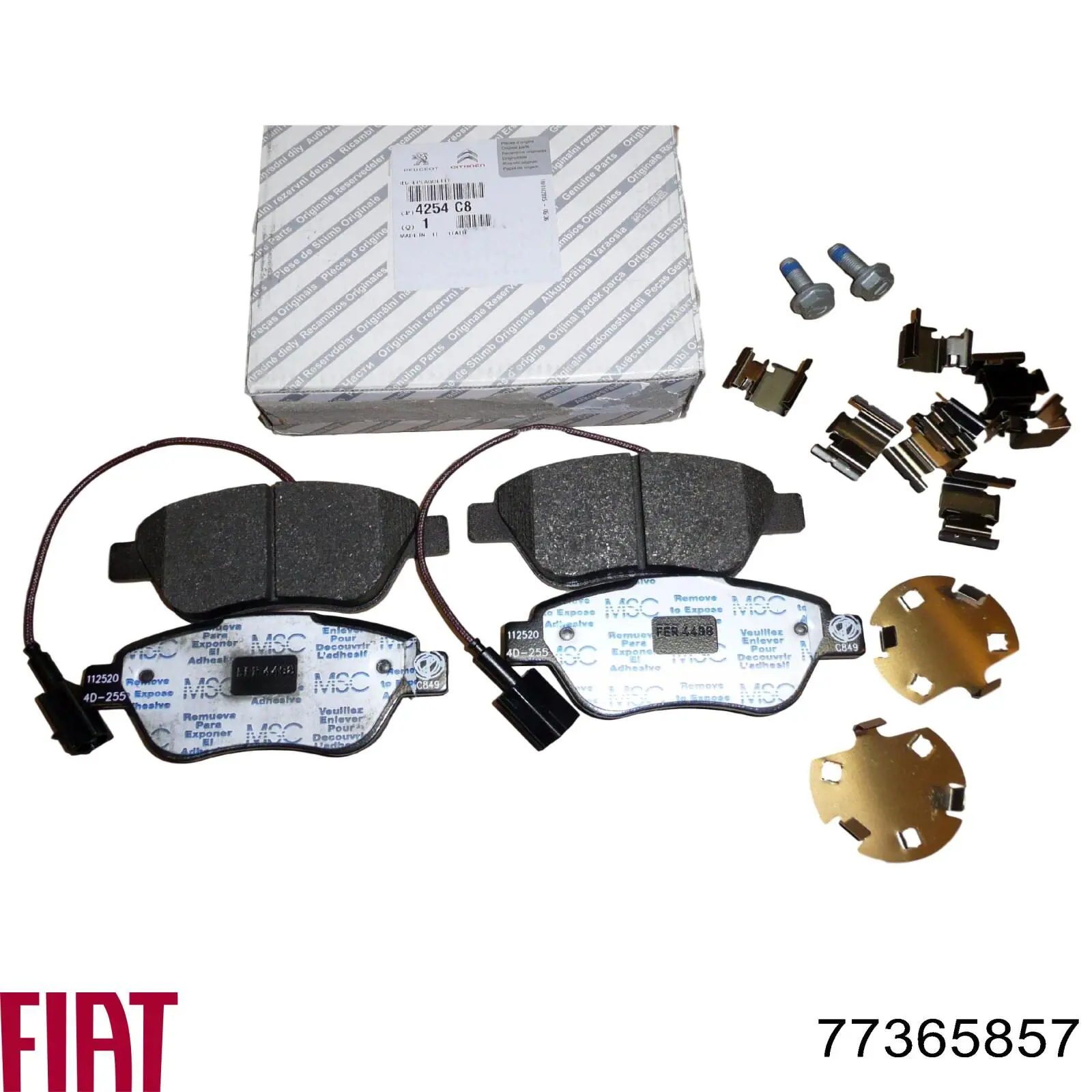 Купити 77365857 Fiat/Alfa/Lancia Колодки гальмівні передні, дискові